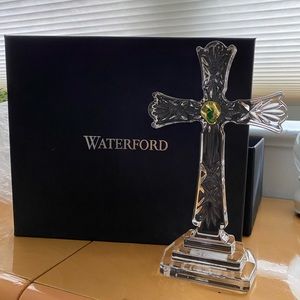 NEW WITH BOX! Waterford 8” Crystal Cross